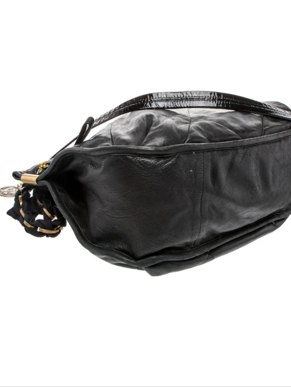 Lanvin Authentic Black Quilted Shoulder Bag - Picture 4 of 5